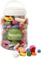 Creotime Houten kralen - Medium - 5-28 mm - Assorti kleuren