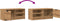 vidaXL - Tv-meubel - 80x35x36,5 - cm - bewerkt - hout - artisanaal - eikenkleur