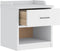 vidaXL - Gangbankje - SANDNES - wit - 45x40x50 - cm - massief - grenenhout