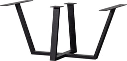WOOOD Tablo Tafelpoot - Metaal - Zwart - 73x147x71