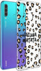 iMoshion Hoesje Geschikt voor Huawei P30 Lite Hoesje Siliconen - iMoshion Design hoesje - Bruin / Zwart / Transparant / Hakuna Matata