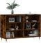 vidaXL - Dressoir - 103,5x35x70 - cm - bewerkt - hout - gerookt - eikenkleurig