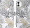 iMoshion Hoesje Geschikt voor iPhone 11 Hoesje Met Pasjeshouder - iMoshion Design Softcase Bookcase - Wit / Zwart / Goud / Glamour Botanic