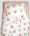 Studio Ditte Hoeslaken Flow 90x200cm - Roze/Roestbruin