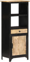 vidaXL - Hoge - kast - 45x32x110 - cm - massief - mangohout