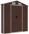 vidaXL - Tuinschuur - 191x300x198 - cm - gegalvaniseerd - staal - bruin