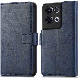 iMoshion Hoesje Geschikt voor Oppo Reno 8 Pro 5G Hoesje Met Pasjeshouder - iMoshion Luxe Bookcase - Donkerblauw