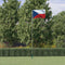 vidaXL - Vlag - met - vlaggenmast - Tsjechië - 5,55 - m - aluminium