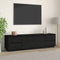 vidaXL - Tv-meubel - 176x37x47,5 - cm - massief - grenenhout - zwart