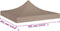vidaXL - Partytentdak 270 g/m² - 3x3 m UV- en waterbestendig - taupe
