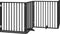 vidaXL - Hondenhek - inklapbaar - 4 - panelen - 320 - cm - populierenhout - zwart