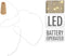 DecorativeLighting - Kurk met 8 LED lampjes - Warm-wit licht - Zilver