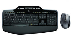 Logitech MK710 - Draadloos Toetsenbord en Muis - QWERTY Spaans - Zwart