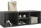 vidaXL - Schoenenopbergbank - 105x35x35 - cm - bewerkt - hout - hoogglans - grijs