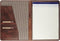 Schrijfmap Leer Brepols Maverick Dalian Mark II A4 25x32cm zonder rits donkerbruin.