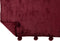 J-Line Plaid Pompom - fleece deken - polyester - bordeaux - 170 x 130 cm - woonaccessoires