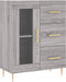 vidaXL - Dressoir - 69,5x34x90 - cm - bewerkt - hout - grijs - sonoma - eikenkleurig
