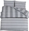 vidaXL - Dekbedovertrekset - 200x220 - cm - katoen - grijs
