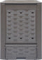 vidaXL - Compostbak - 300 - L - 60x60x83 - cm - kunststof - rattan - bruin