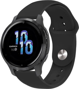 imoshion Siliconen Sport bandje - Universeel 22 mm aansluiting - Zwart