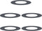 vidaXL - Plantenring - 5 - stuks - Anthraciet - Ø40/70 - cm - Staal