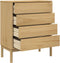 vidaXL - Ladekast - FLORO - massief - grenenhout - wasbruin