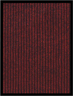 vidaXL - Deurmat - 40x60 - cm - gestreept - rood