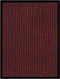 vidaXL - Deurmat - 40x60 - cm - gestreept - rood