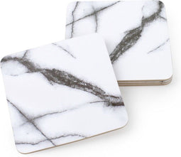 Salt&Pepper - Glasonderzetter - wit - Marble - set/4