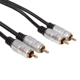 Velleman - Audiokabel RCA - 5 meter - Zwart