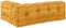 vidaXL - Palletsofa - Kussen - met - Arm- - en - Rugsteun - Geel - Stof