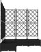 vidaXL - Tuinplantbak - met - Trellis - - - 5 - stuks - - - Zwart - - - 120x120x125,5 - cm