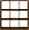 vidaXL - Kamerscherm - / - boekenkast - 102x29x103,5 - cm - hout - gerookt - eiken