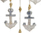 Ophangdecoratie Home ESPRIT Blauw Natuurlijk Mediterrane 25 x 2 x 60 cm (2 Stuks)