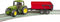 Bruder - John Deere 6920 with tipping trailer , red (BR2057)