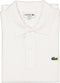 Lacoste Heren Poloshirt - Korte Mouwen - Wijd Model - Wit - Maat 5XL