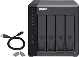 Qnap TR-004 - NAS Network Storage - 4 harde schijf sloten - Zwart