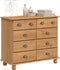 vidaXL - Ladeblok - 'ASKIM'Honingbruin - 91x40x79 - cm - Massief - Grenenhout