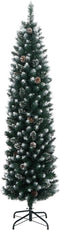 vidaXL - Kunstkerstboom - smal - met - 300 - LED's - 240 - cm