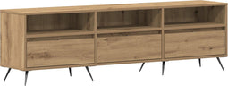 vidaXL - TV-meubel - Artisan - Eiken - 150x30x44,5 - cm - Bewerkt - Hout