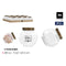 Glazen pot La Mediterránea WOOD 280 ml (48 Stuks)