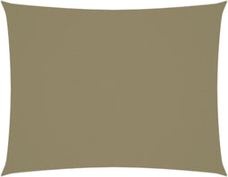 vidaXL - Zonnescherm - rechthoekig - 5x7 - m - oxford - stof - beige