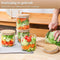 Five Stars® Voorraadpotten - Glas met deksel - 750 ML - 5 delige set - BPA vrij - Met pen & herschrijfbare stickers (5 stuks)