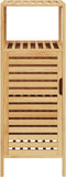 vidaXL - Badkamerkastje - met - schap - 36x33x87 - cm - bamboe