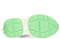 POSH by Poelman MADEE - Dames sneakers - Vetersluiting met chunky zool - Groen met combinatie