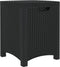 vidaXL - Tuinbox - 39x39x46 - cm - PP - rattan - grafietkleurig