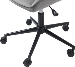 Bureaustoel Shenley Grijs Velvet - Giga Living