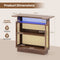 Coast Bartafel - Keukeneilandtafel - RGB LED-Verlichting - Bruin/Naturel - 120 x 55 x 110 cm