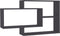 vidaXL - Wandschappen - 104x20x58,5 - cm - bewerkt - hout - grijs