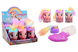 Crazy Fluffy Hair Eenhoorn Putty - Set van 6 - 3 varianten